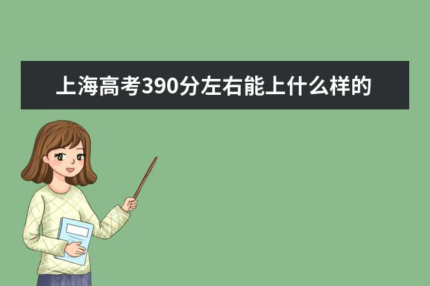 上海高考390分左右能上什么样的大学