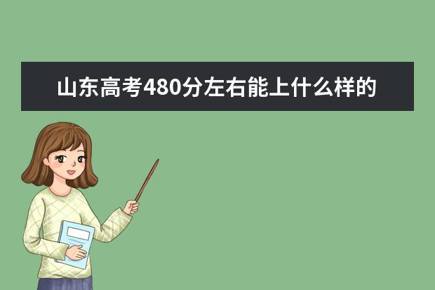山东高考480分左右能上什么样的大学
