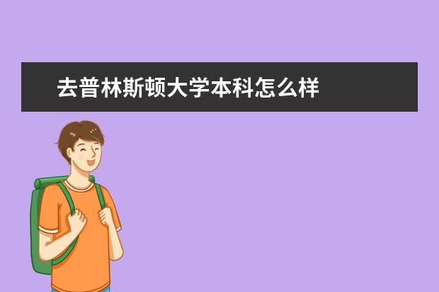 去普林斯顿大学本科怎么样