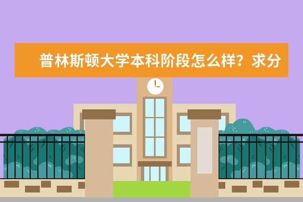 普林斯顿大学本科阶段怎么样？求分享