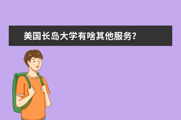 美国长岛大学有啥其他服务？