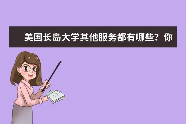 美国长岛大学其他服务都有哪些？你造吗