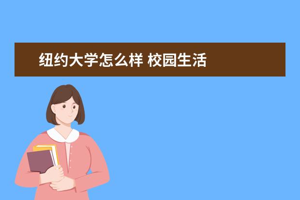 纽约大学怎么样 校园生活