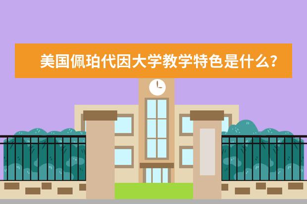 美国佩珀代因大学教学特色是什么？