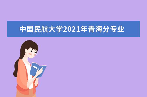 中国民航大学2021年青海分专业录取分数线