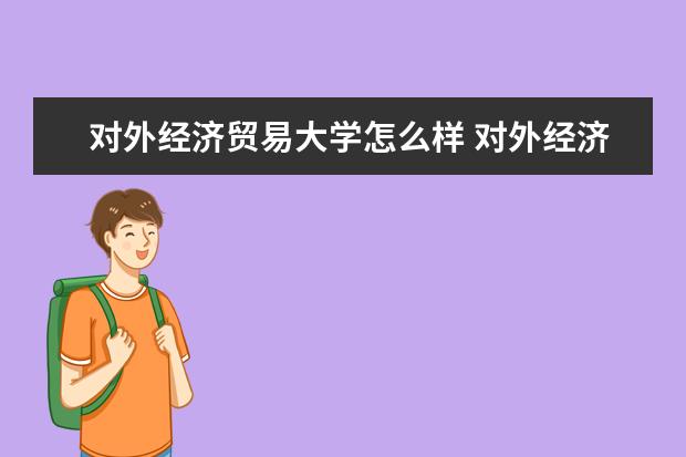 对外经济贸易大学怎么样 对外经济贸易大学简介