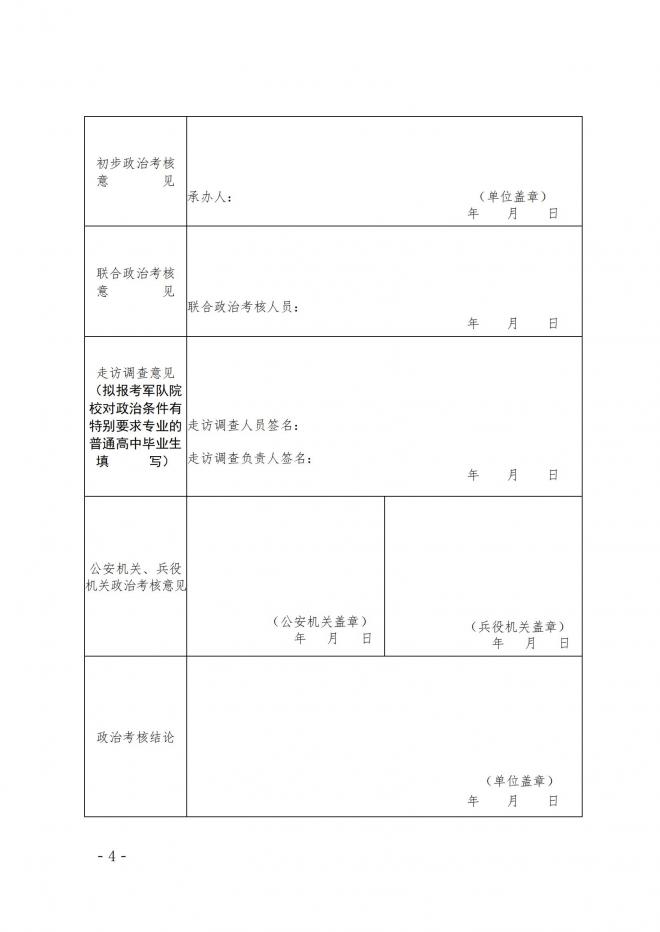 2022年河南军队院校招收普通高中毕业生政治考核工作通知