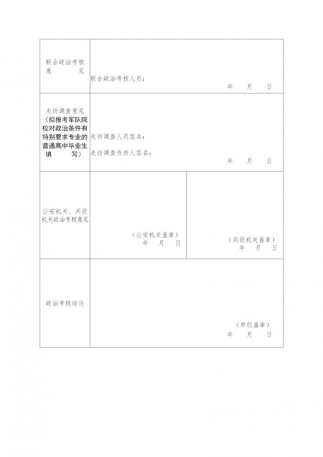 2022年吉林军队院校招收普通高中毕业生考生须知